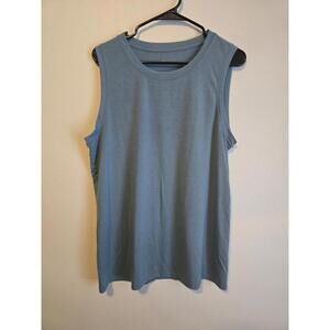 Athleta Light Blue Loose workout Tank (L)